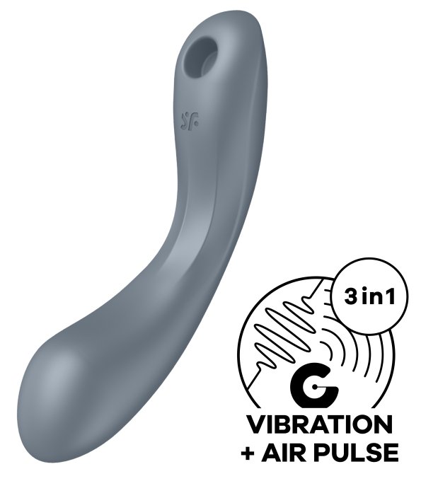 Stimulateur de clitoris Curvy Trinity 1 Satisfyer Gris