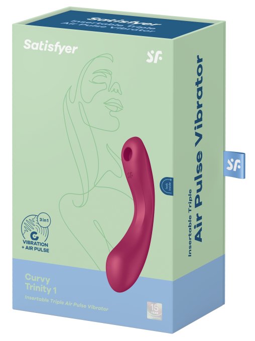 Stimulateur de clitoris Curvy Trinity 1 Satisfyer Rose