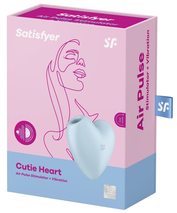 Stimulateur de clitoris Cutie Heart Satisfyer Bleu