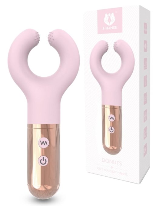 Stimulateur de clitoris Donuts 15cm Rose