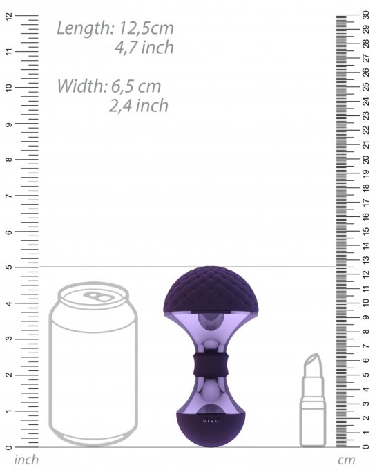 Stimulateur de clitoris Enoki Vive 12.5cm Violet