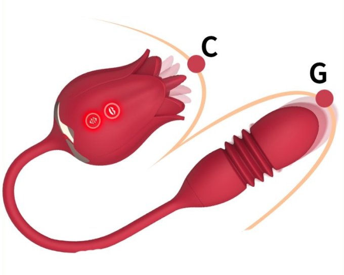 Stimulateur de clitoris et Point G Rose Egg 9 x 3cm