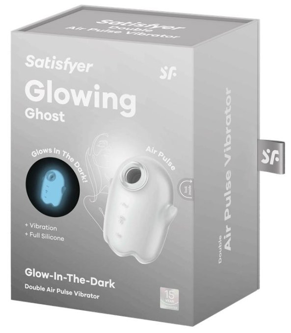 Stimulateur de clitoris Glowing Ghost Blanc