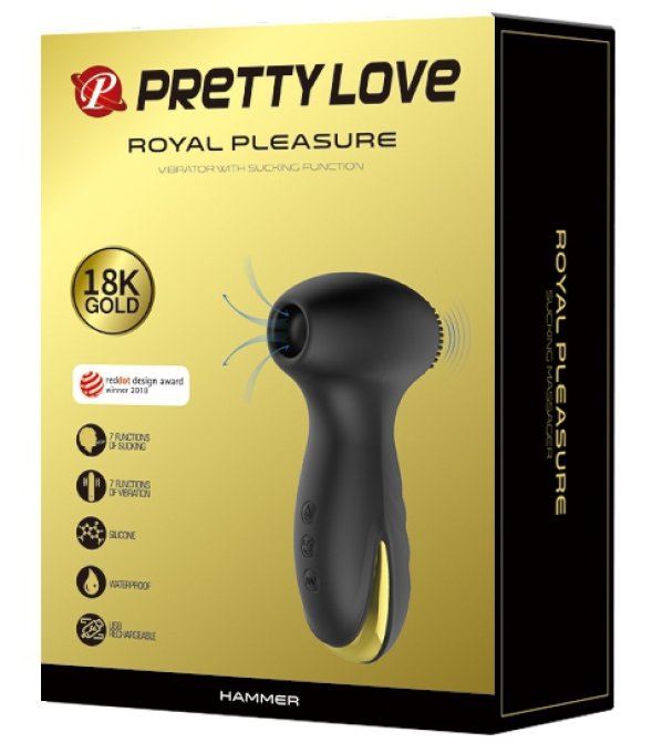 Stimulateur de clitoris Hammer Royal Pleasure Pretty Love Noir