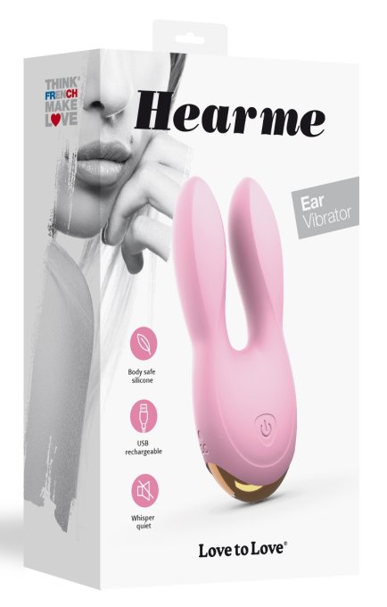 Stimulateur de clitoris Hear Me 11.5 x 5cm Rose