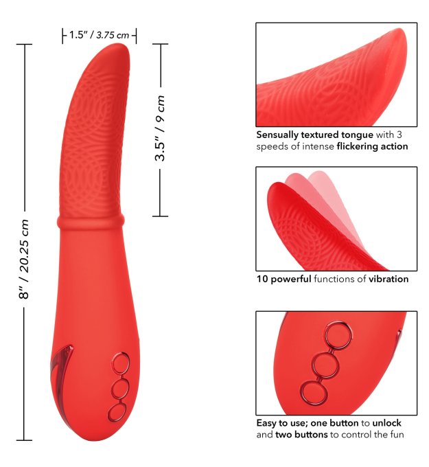 Stimulateur de clitoris Laguna Beach 18cm Rouge