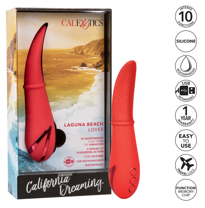 Stimulateur de clitoris Laguna Beach 18cm Rouge