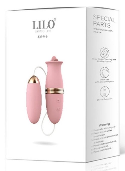 Stimulateur de clitoris Lilo Tongue Rose