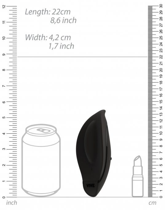 Stimulateur de clitoris Minu 10 x 5cm Noir