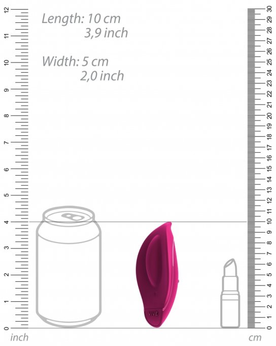 Stimulateur de clitoris Minu 10 x 5cm Rose