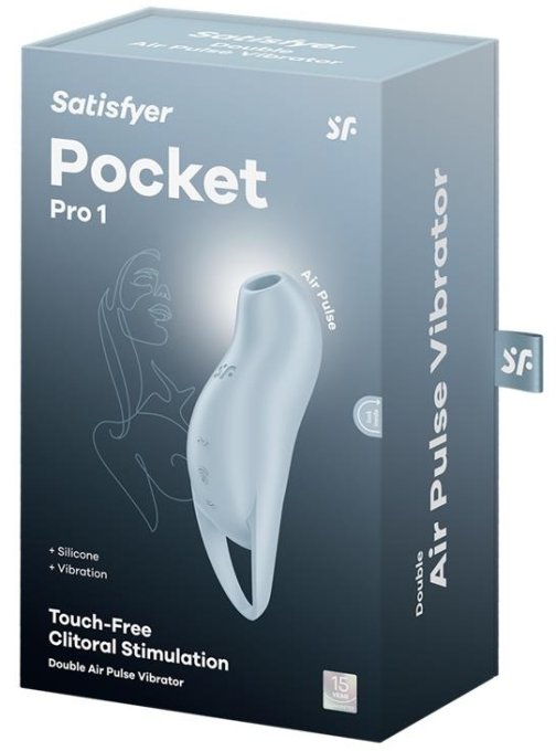 Stimulateur de Clitoris Pocket Pro 1 Bleu