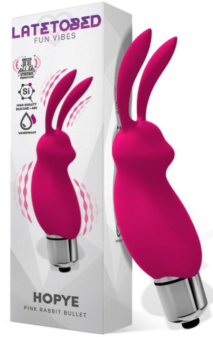 Stimulateur de clitoris Rabbit Hopye 10 x 3cm Rose