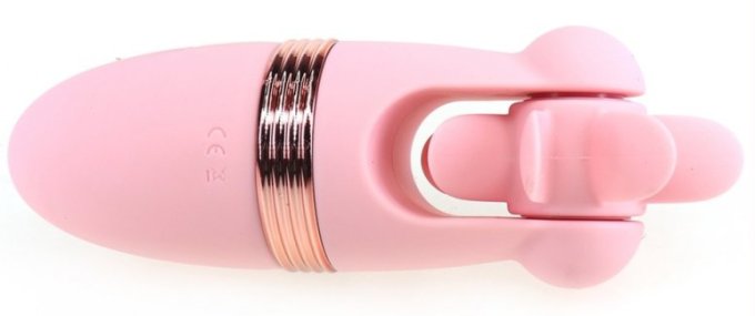 Stimulateur de clitoris rotatif Magic Roll 13cm Rose