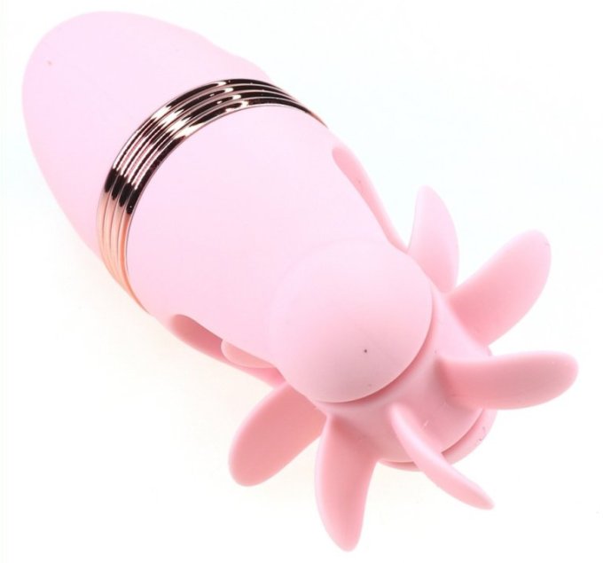 Stimulateur de clitoris rotatif Magic Roll 13cm Rose