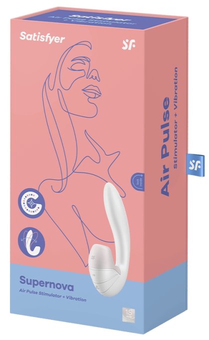 Stimulateur de clitoris Supernova Satisfyer Blanc