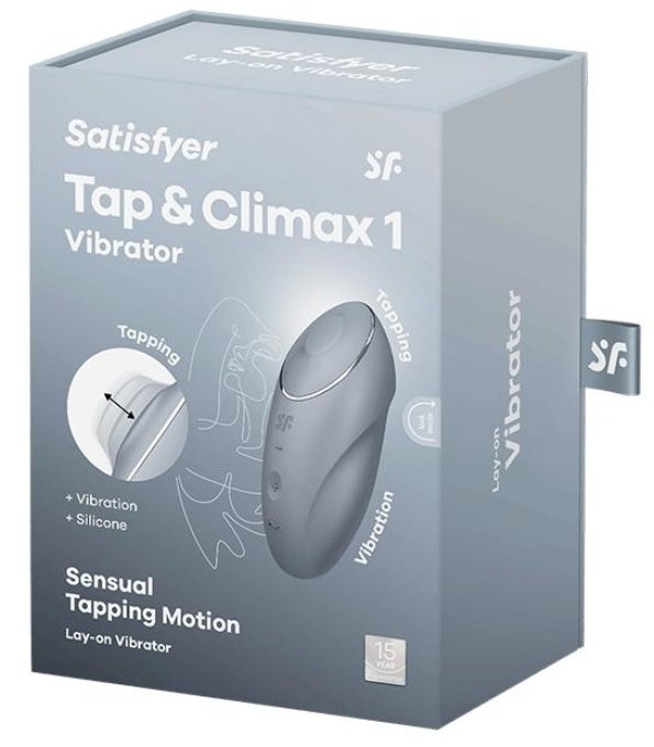 Stimulateur de Clitoris Tap & Climax 1 Gris Clair