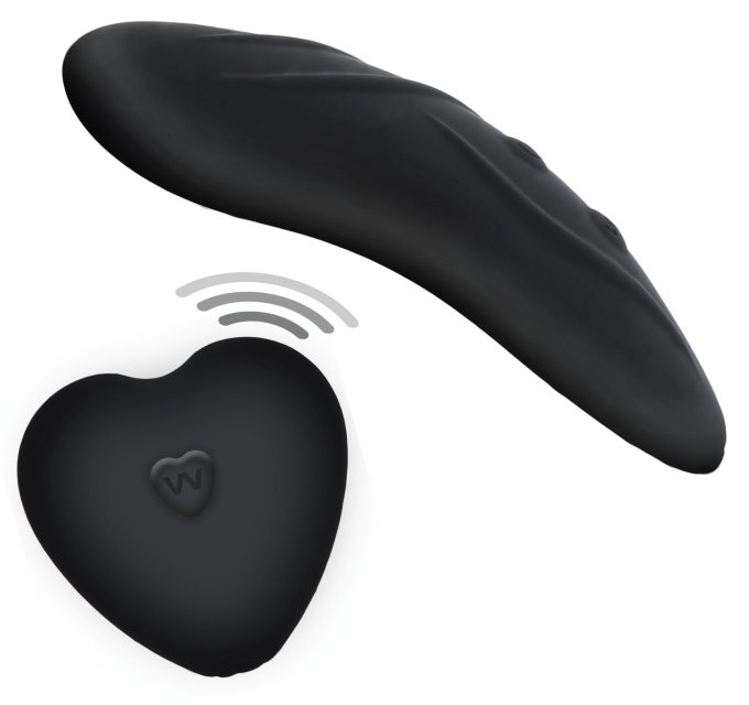 Stimulateur de clitoris télécommandé Panty Angel Noir