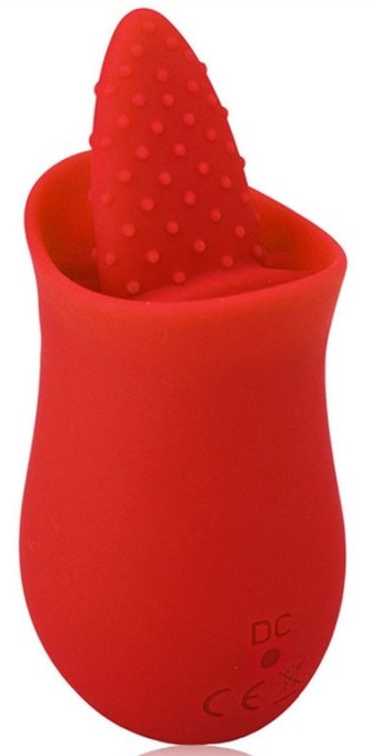 Stimulateur de clitoris Tongue Flower Rouge