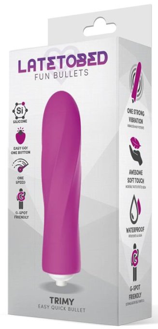 Stimulateur de clitoris Trimy 10  x 2.5cm Rose