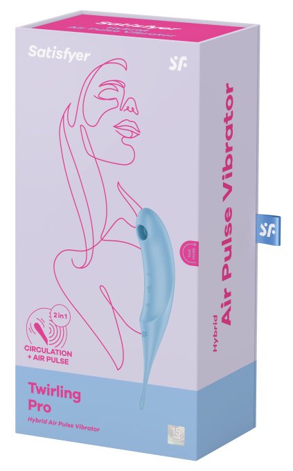 Stimulateur de clitoris Twirling Pro Bleu