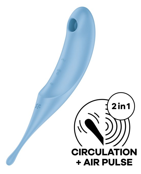 Stimulateur de clitoris Twirling Pro Bleu