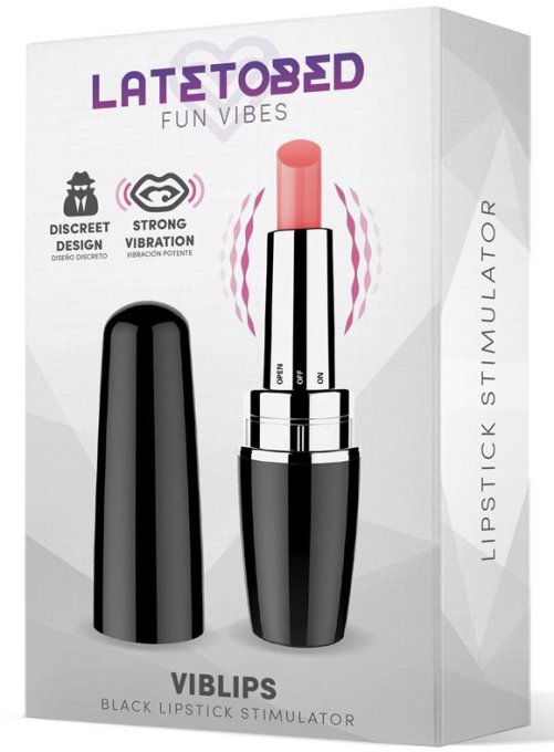 Stimulateur de clitoris Viblips 9.5 x 2.5cm Noir