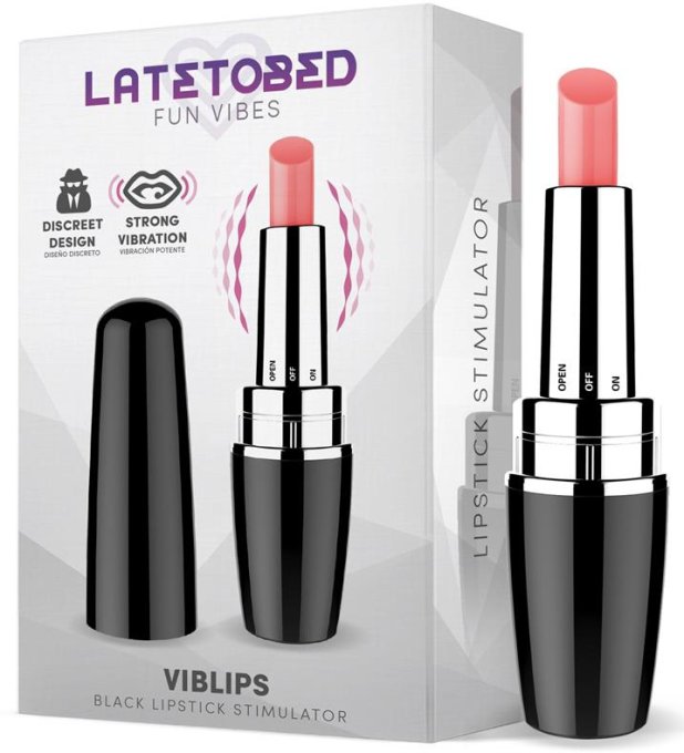 Stimulateur de clitoris Viblips 9.5 x 2.5cm Noir