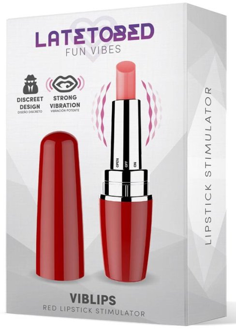 Stimulateur de clitoris Viblips 9.5 x 2.5cm Rouge