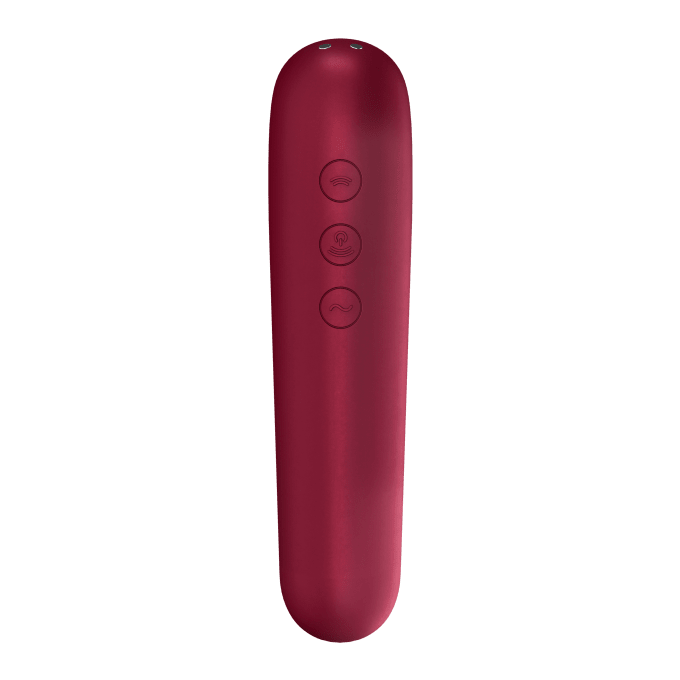 Stimulateur de clitoris + Vibromasseur Dual Love Rouge