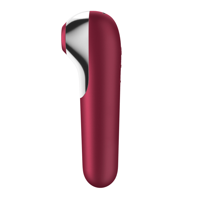 Stimulateur de clitoris + Vibromasseur Dual Love Rouge