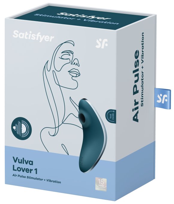 Stimulateur de clitoris Vulva Lover 1 Satisfyer Bleu