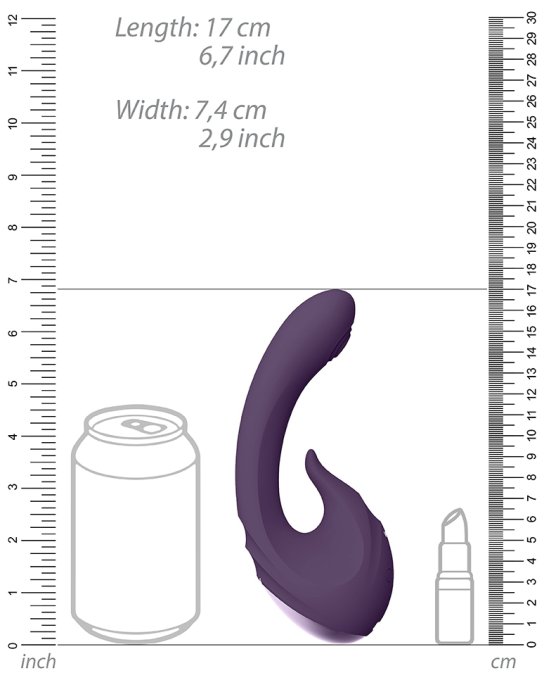 Stimulateur de Point G Miki 12 x 3.3cm Violet