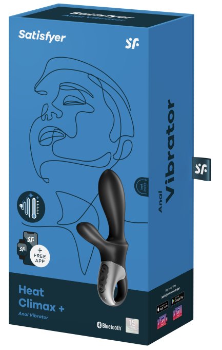 Stimulateur de prostate connecté Heat Climax + Satisfyer 11 x 3.5cm