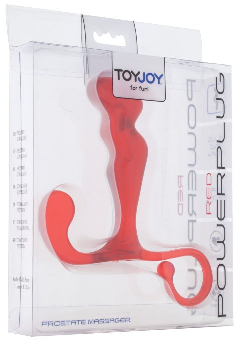 Stimulateur de prostate Power Plug 10 x 3 cm Rouge