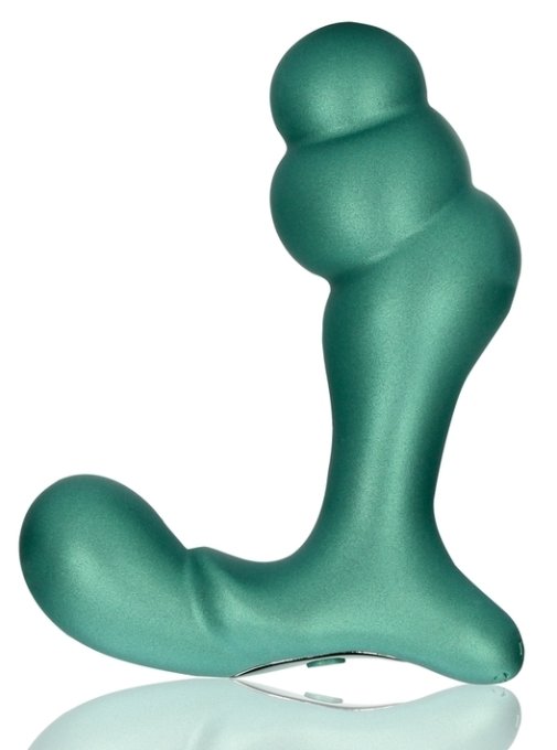 Stimulateur de prostate Stacked 10 x 3.6 cm Vert métallisé