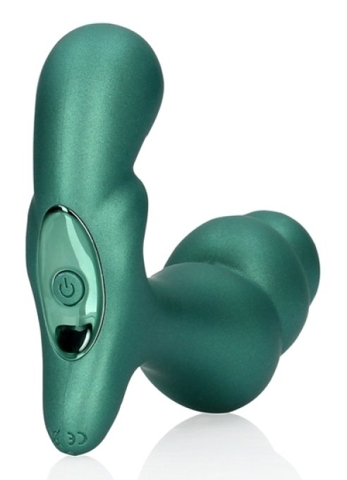 Stimulateur de prostate Stacked 10 x 3.6 cm Vert métallisé