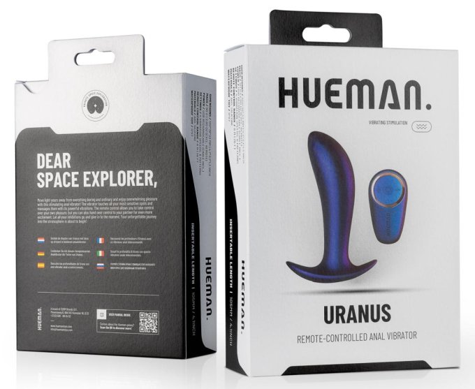 Stimulateur de prostate vibrant Uranus Hueman 10.5 x 3.2cm