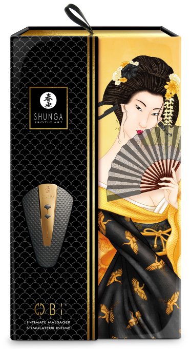 Stimulateur intime Shunga Obi Noir