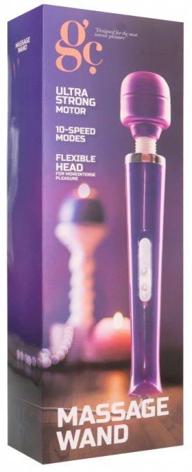 Stimulateur Mega Wand 32cm - Tête 6cm Violet