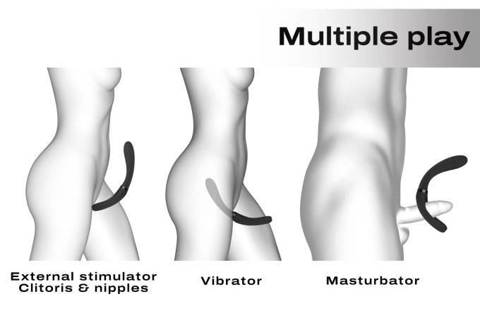 Stimulateur multi-fonctions Infinite Joy Dorcel Noir