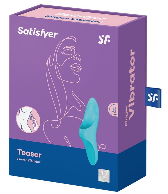 Stimulateur polyvalent Teaser Finger Satisfyer Turquoise