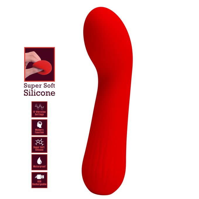 Stimulateur Prostatique Vibrant Faun 14 x 3.4cm Rouge