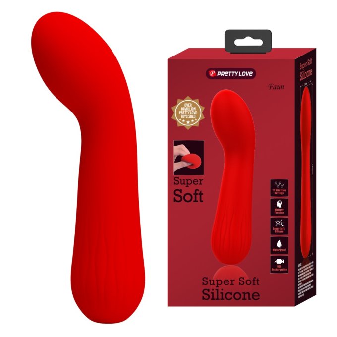 Stimulateur Prostatique Vibrant Faun 14 x 3.4cm Rouge