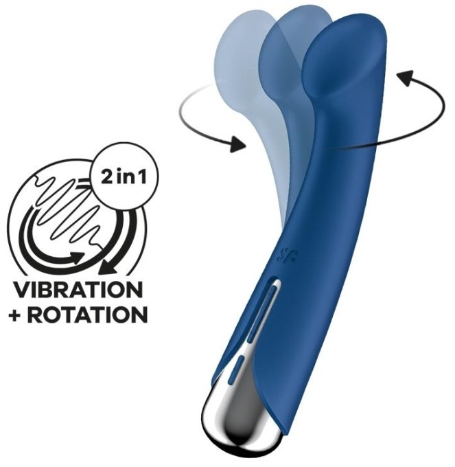 Stimulateur Spinning G-Spot 1 - 11 x 3.5cm Bleu