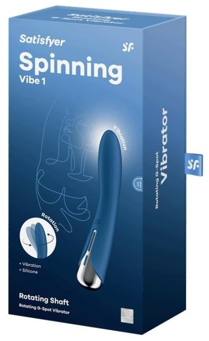 Stimulateur Spinning Vibe 1 - 11 x 3cm Bleu