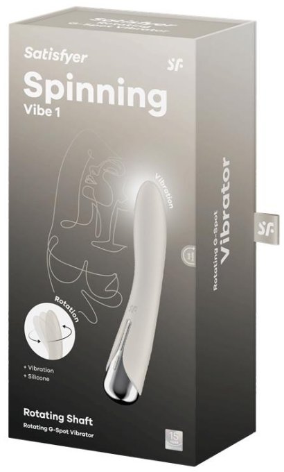 Stimulateur Spinning Vibe 1 - 11 x 3cm Crème