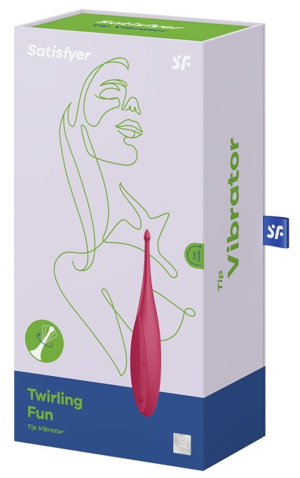 Stimulateur Twirling Fun Satisfyer 17cm Rouge