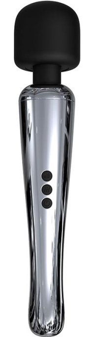 Stimulateur Wand Silvery 30 cm - Tête 55 mm Argenté