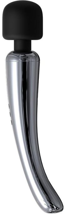 Stimulateur Wand Silvery 30 cm - Tête 55 mm Argenté