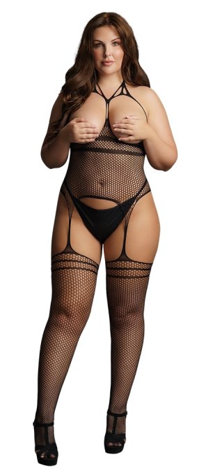 Combinaison Résille STRAPPY Noire